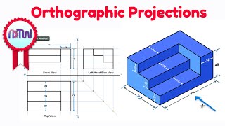 Orthographic Projection in Engineering Drawing Problem 2 [upl. by Kenzie]