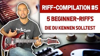 TUTORIAL Die fünf besten Riffs für Anfänger [upl. by Barny]