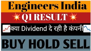 Engineers India Ltd Share Latest news💥Q1 Result💥क्या Dividend दे रही है कंपनी📈Buy Hold Sell📉 [upl. by Cramer]