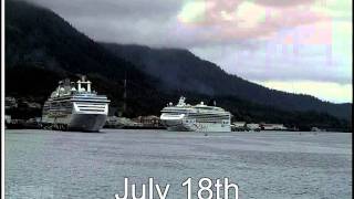 Ketchikan Alaska July 2011 Harbor view time lapse [upl. by Elleimac246]