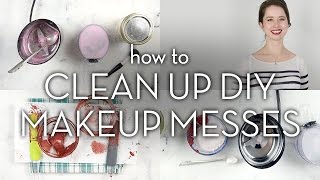 DIY Cosmetic Clean Up Tips  Make it Up [upl. by Nivrek]