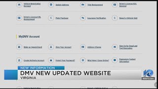 Virginia DMV has new website [upl. by Elades]
