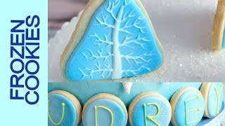 HOW TO DECORATE FROZEN COOKIES WITH ROYAL ICING [upl. by Humfried]