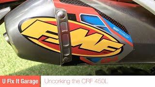 FMF Q4 on CRF 450L  450RL [upl. by Landri]