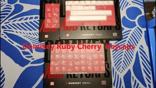 Domikey Ruby Cherry Keycaps  Review  TKD Cycle7  HMX Emo [upl. by Einner811]