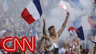 France celebrates 42 World Cup win over Croatia [upl. by Elnukeda951]