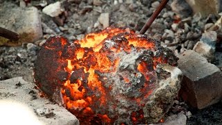 Making VikingAge Bloomery Iron in a Bloomery Furnace [upl. by Beatriz459]