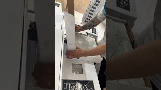 Carrara White Marble Mosaic Tile Process [upl. by Nnovahs886]