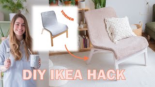 DIY IKEA Hack Designer Boucle Sessel günstig selber machen [upl. by Siegfried]