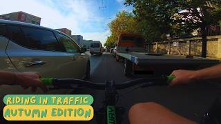 Sounds of traffic in Bucharest  no talking bike ride [upl. by Pirbhai]