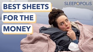 Best Sheets for the Money  The 6 Best Bedding Values of The Year [upl. by Bealle33]