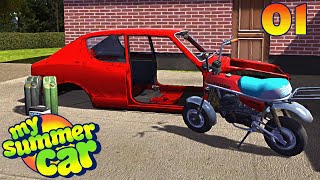 My Summer Car  Ep 1  Building an Empire No Mods [upl. by Enyawed235]