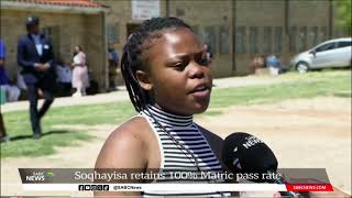 Matric Results  Soqhayisa Senior Secondary School achieve a 100 matric pass rate [upl. by Llyrad]