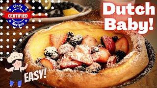 DUTCH BABY GERMAN PANCAKE  NO Cast Iron Pan Required [upl. by Ewall]