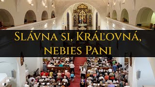 Slávna si Kráľovná nebies Pani JKS 376 omša organ spev modulácia [upl. by Adnohsor]