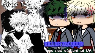 1A react to killua as a new student at UA  gcrv  hxh  mha  READ DESC [upl. by Nele]