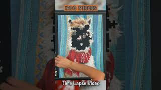 Puzzle Time Lapse  500 Pieces 30 Seconds  I am The Llama Castorland [upl. by Bautram]