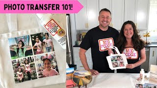 How to Photo Transfer Photos to Fabric Wood amp More Mod Podge [upl. by Ennahoj]