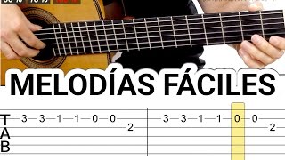 Melodías y canciones para guitarra fáciles tocar guitarra fácil acústica guitarraviva [upl. by Erual50]