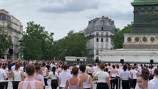 Dorothée Gilbert amp Hugo Marchand  Flamme Olympique  Paris 2024 [upl. by Eniagrom]