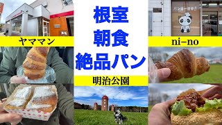 【ヤママン＆niーno】車中泊後の絶品朝食パン 根室で人気を2分するパン屋さんで衝撃の激ウマパンに遭遇 意外な場所でチャンネル視聴者様と初のご対面！ 根室の歴史ある公園で朝散歩 [upl. by Oinotnaesoj197]