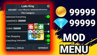 Ludo King MOD APK v98 Unlimited Coins Always Six Unlocked Menu No Ads [upl. by Ahsillek]