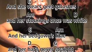 Cushie Butterfield Geordie song cover GUITAR LESSON playalong with easy chords and lyrics [upl. by Osnerol]