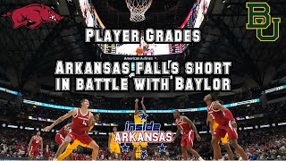 Player Grades Hogs Fall Short Against Baylor [upl. by Aihsikal64]