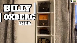 HOW TO ASSEMBLE BILLY  OXBERG IKEA  BOOKCASE WITH GLASS DOOR  ADAEAGLE [upl. by Nelag]