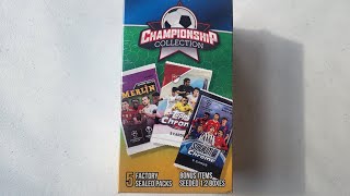 Soccer card Mystery Box Championship Collection Rip box inside a box👀👀 [upl. by Piggy23]