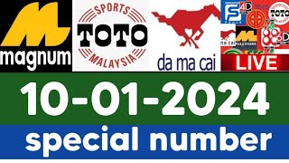 4D Malaysian Lottery Number 10012024 Magnumgrand DragonToToLottodamacai [upl. by Esbenshade]