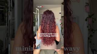 minimal curly wavy hair styling routine for those ‘lazy days’ 😴 curlyhair wavyhair hairroutine [upl. by Neu78]