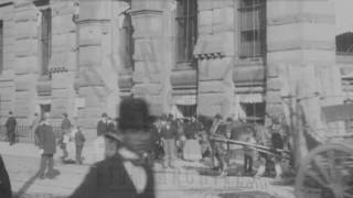 Battery to Central Park New York 1890s  Film 95934 [upl. by Ilrahs]