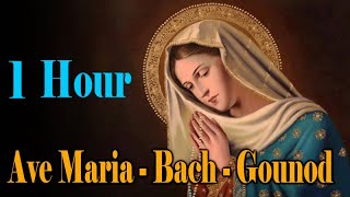 Ave Maria Bach Gounod  Relaxing Classic Piano Music  1 HOUR  Ave Maria Instrumental Piano Cello [upl. by Byrne118]