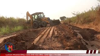 LUILU TRAVAUX JOIE SOUHAITS ET PRIÈRES DES POPULATIONS AU VU DU TRACTEUR DU DÉPUTÉ JOSEPH MBAYA [upl. by Allebram]