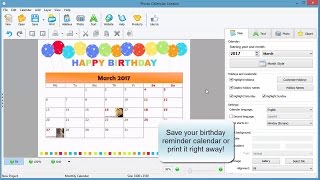 How to Create a Birthday Reminder Calendar [upl. by Leoy]