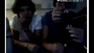 One Direction twitcam livestream Part 1 83012 [upl. by Casie]