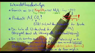 Schmelzflusselektrolyse zur Herstellung von Aluminium [upl. by Anahpets]