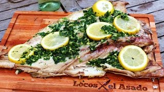 Como hacer una Corvina  Pescado a la Parrilla Locos X el Asado [upl. by Alethea916]