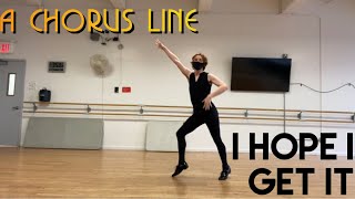 I Hope I Get It  Chorus Line  Oliver Ball [upl. by Ardnekat]