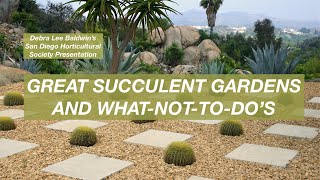 Great Succulent Gardens amp WhatNottoDos [upl. by Mctyre967]