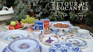 Retour de brocantes retro vintage  Vlog 6 septembre 2024 [upl. by Ronyam]