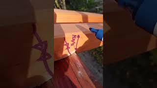 Wofür ist die Kerve im Sparren diy woodworking wood [upl. by Aicilra]