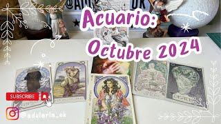 Acuario Octubre 2024 Vas a conquistar tus sueños 🙌💫 Tarot trabajo y amor acuario [upl. by Laurene]