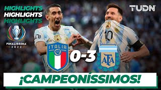 HIGHLIGHTS  Italia 03 Argentina  Finalissima 2022  TUDN [upl. by Holmes]