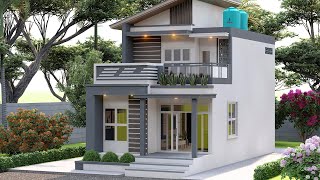 Its very special Beautiful and Luxury 3 Bedroom Small House Special House Design 6x12 meters [upl. by Cecilia338]