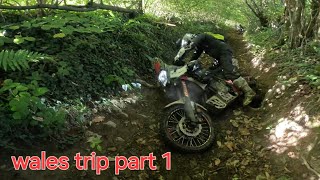 Riding the green lanes of north Wales with RM trails [upl. by Atinuahs]