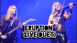 Eruption Live Van Halen Cover  Duet by Nina D and Jason Neubauer w Femmes of Rock [upl. by Lemal]