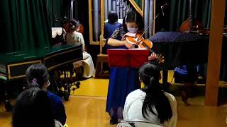 Rosenkranzsonate No1 d moll「受胎告知」 Biber baroqueviolin斉藤純子 positiv organ part Yoji Ashizuka [upl. by Euphemia]