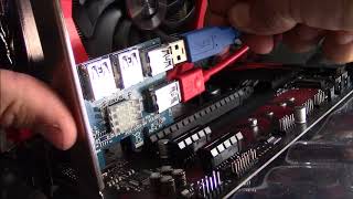 Ubit 41 PCIE adapter splitter install more gpus [upl. by Oisor]